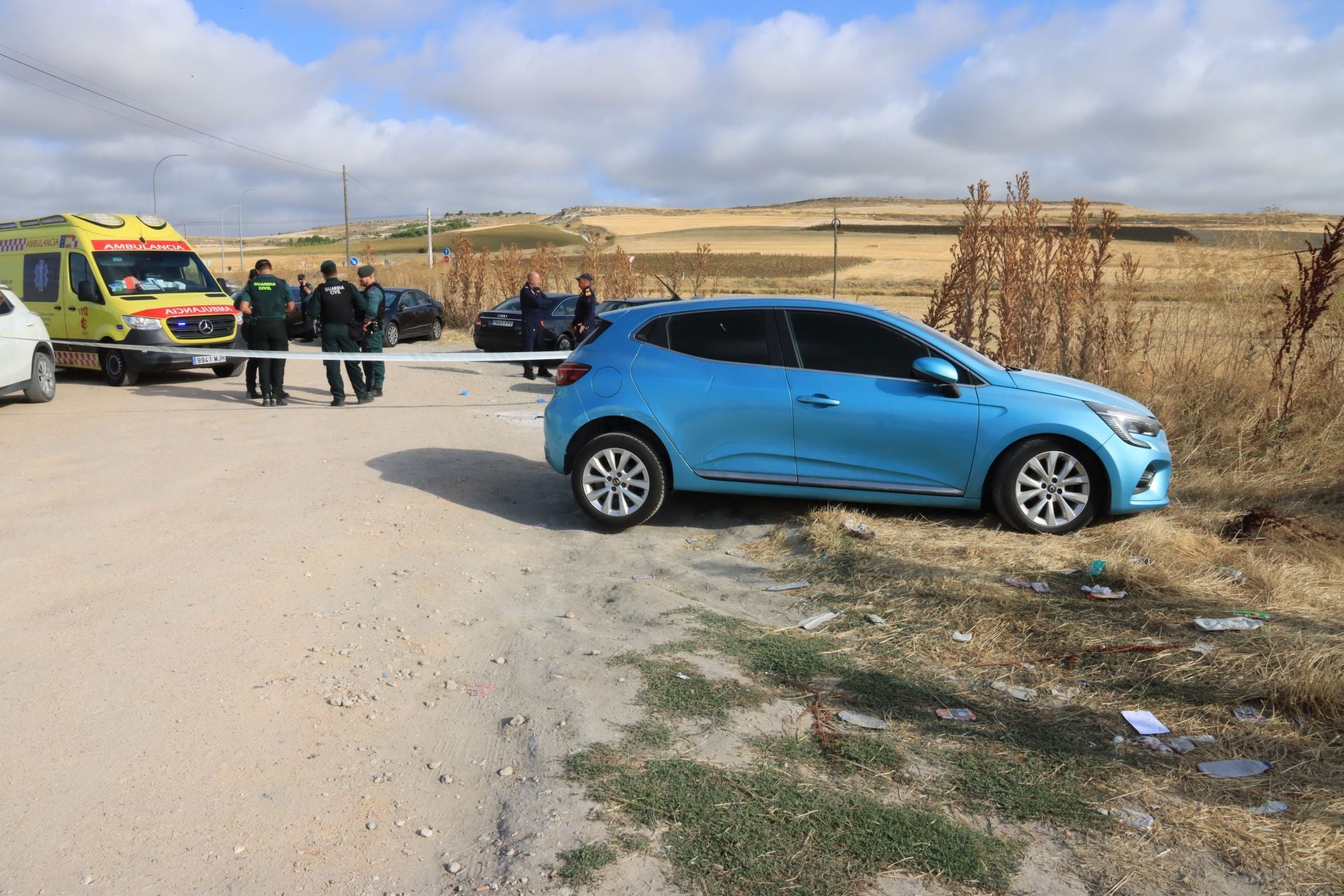 Fotografías de la investigación del caso de violencia de género en Cuéllar