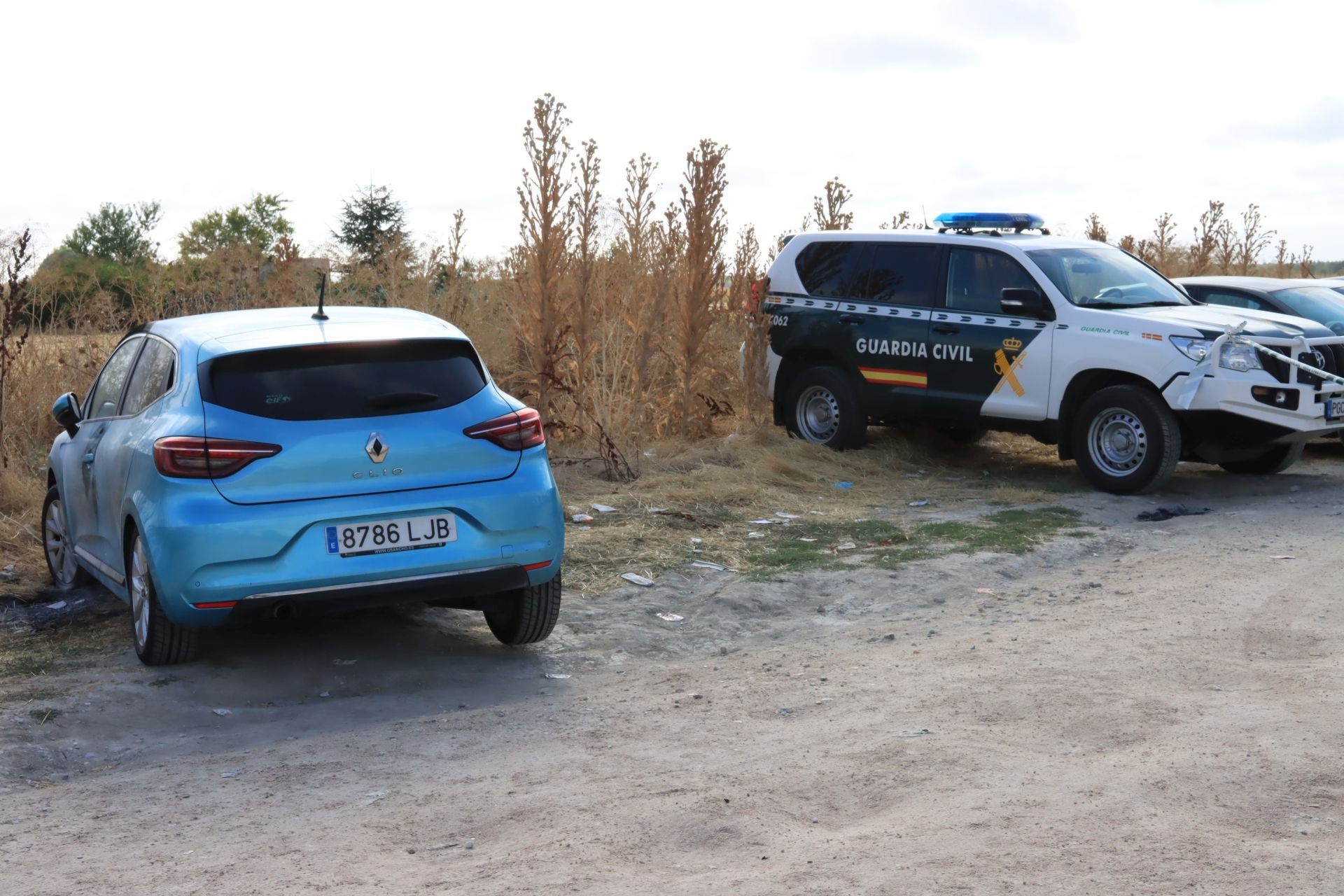 Fotografías de la investigación del caso de violencia de género en Cuéllar