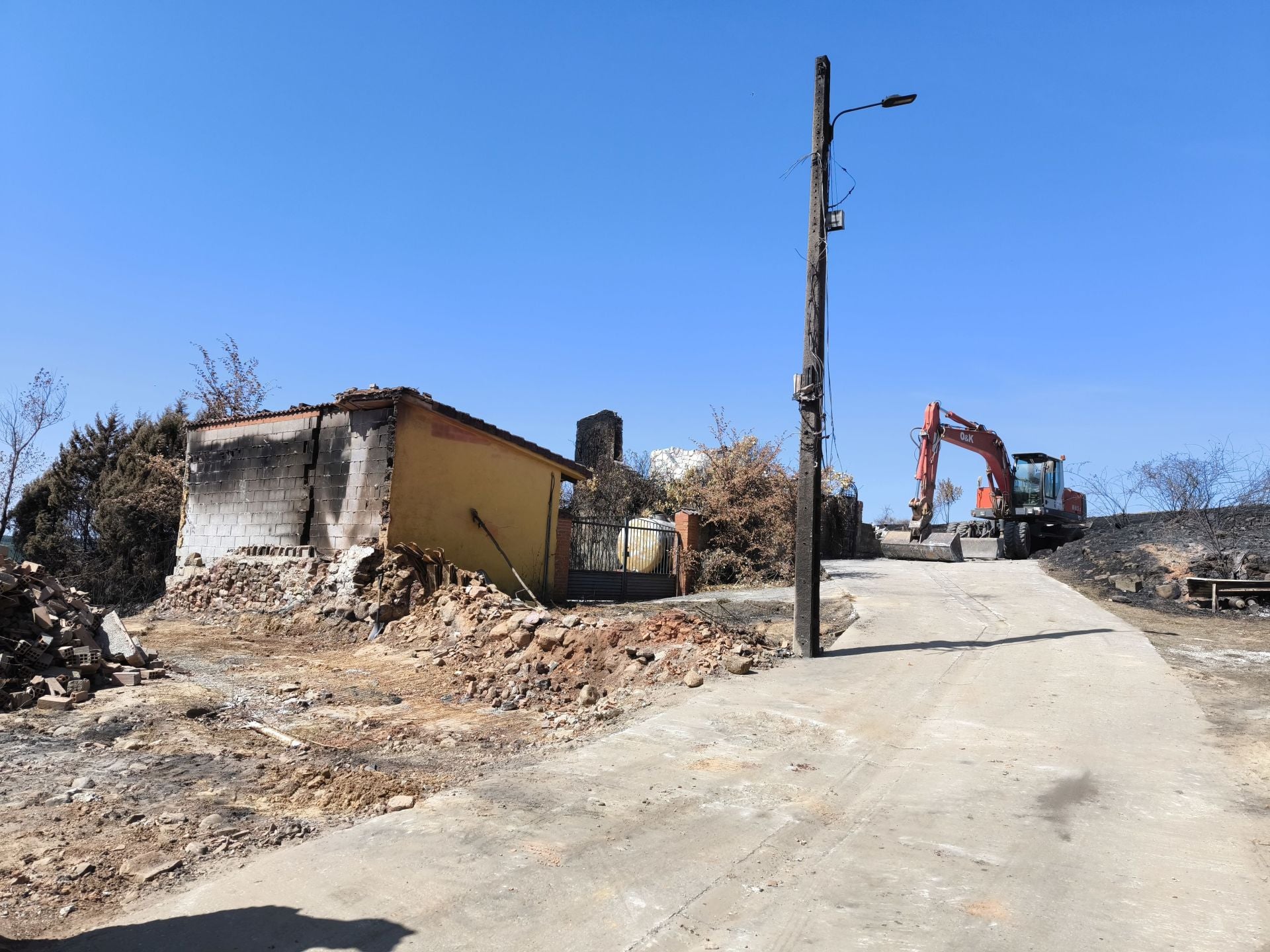 Máquinas en San Pedro de Cansoles.