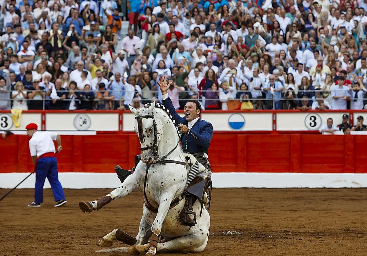 Andy Cartagena en la plaza de Santander en julio del pasado año.