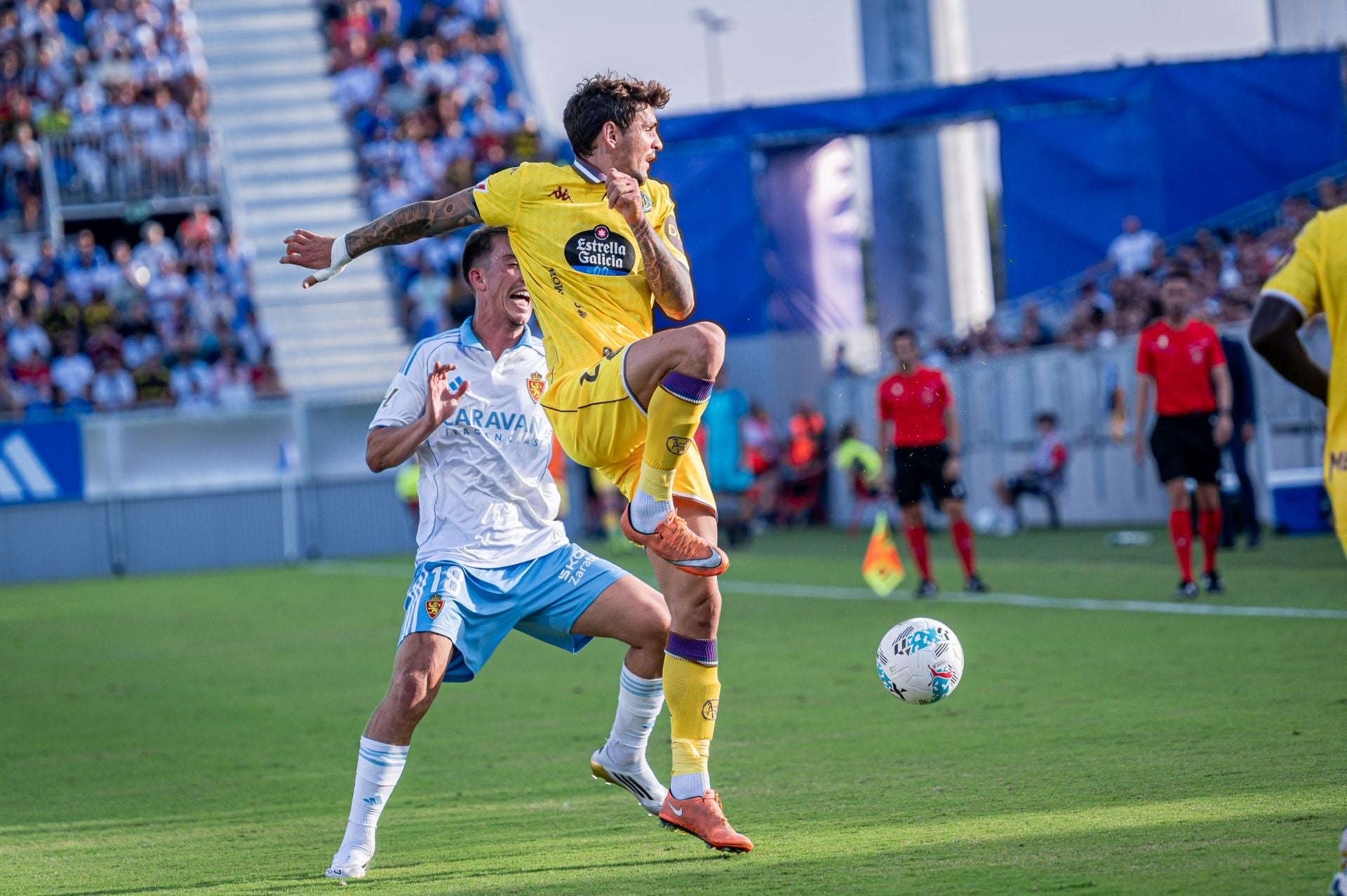 Las imágenes del partido del Real Valladolid en Zaragoza