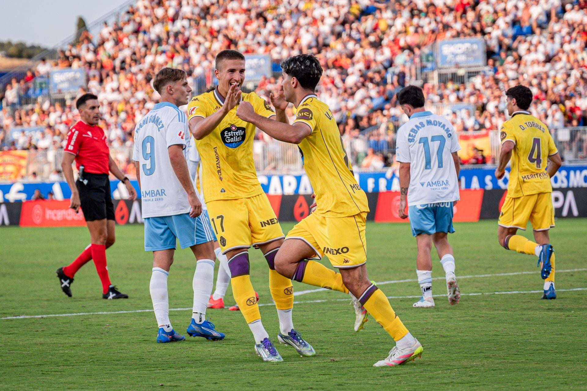 Las imágenes del partido del Real Valladolid en Zaragoza