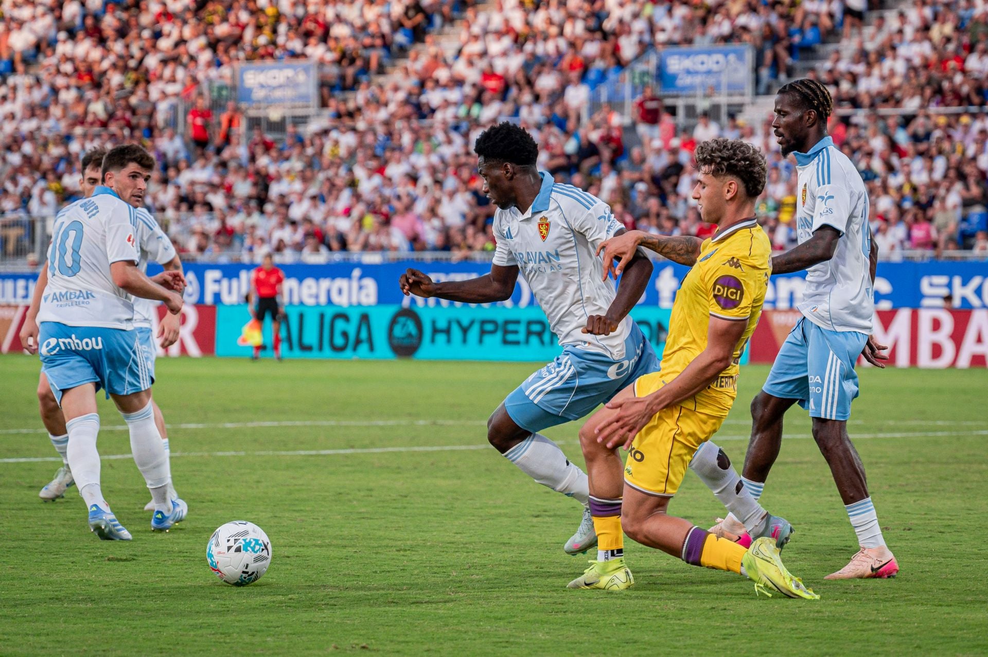 Las imágenes del partido del Real Valladolid en Zaragoza