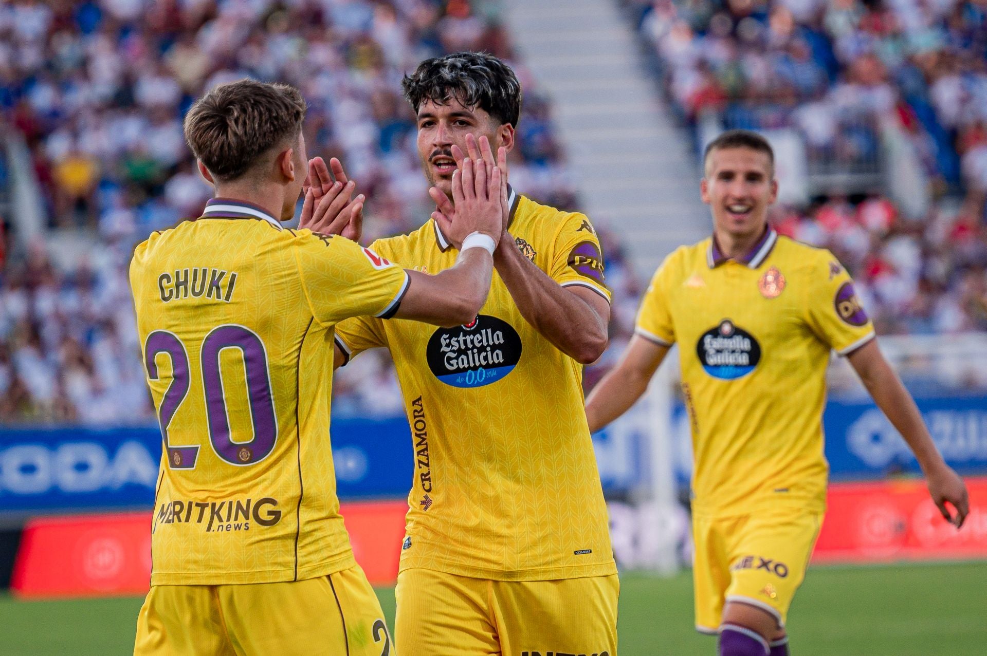 Las imágenes del partido del Real Valladolid en Zaragoza