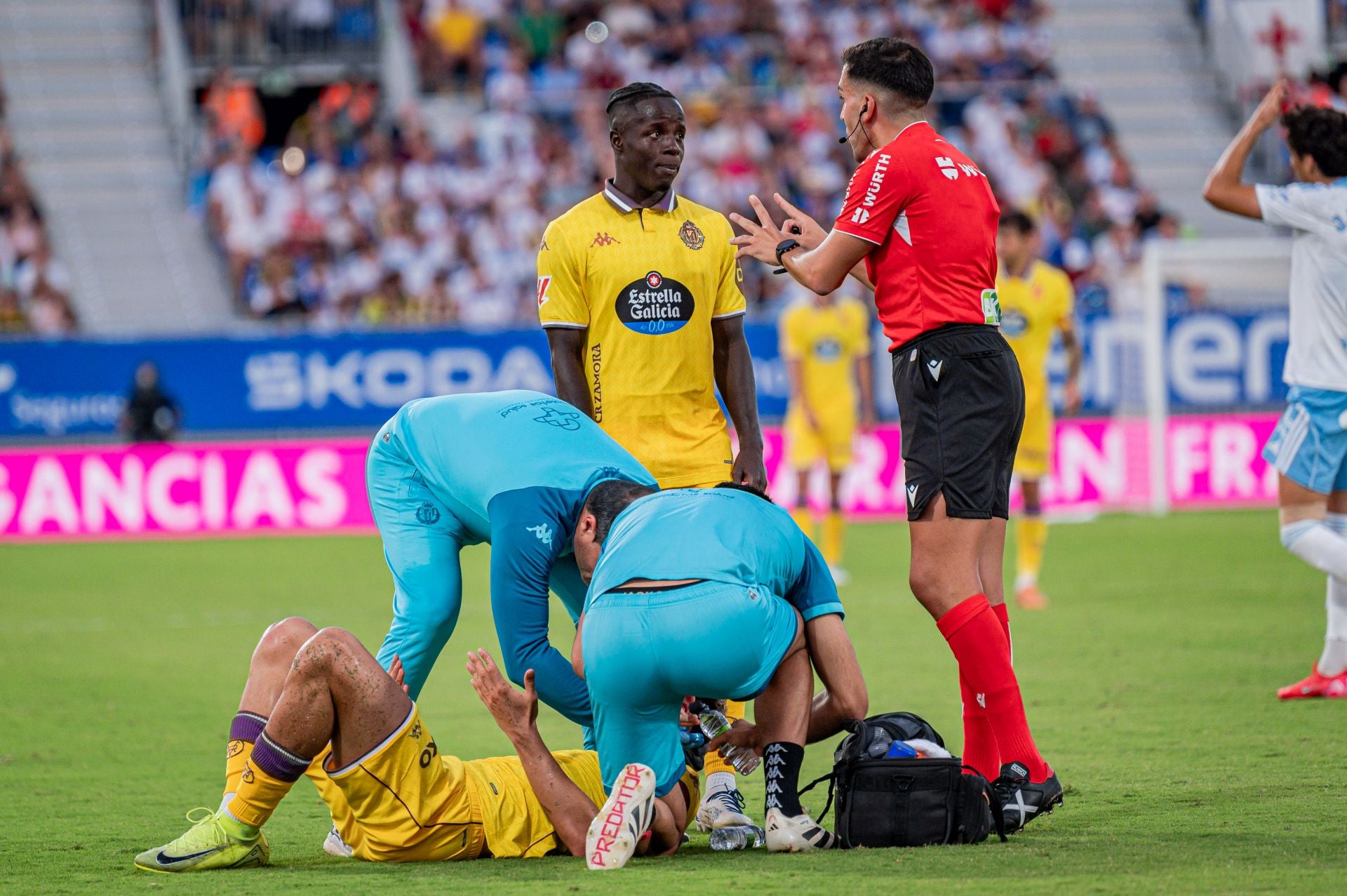 Las imágenes del partido del Real Valladolid en Zaragoza