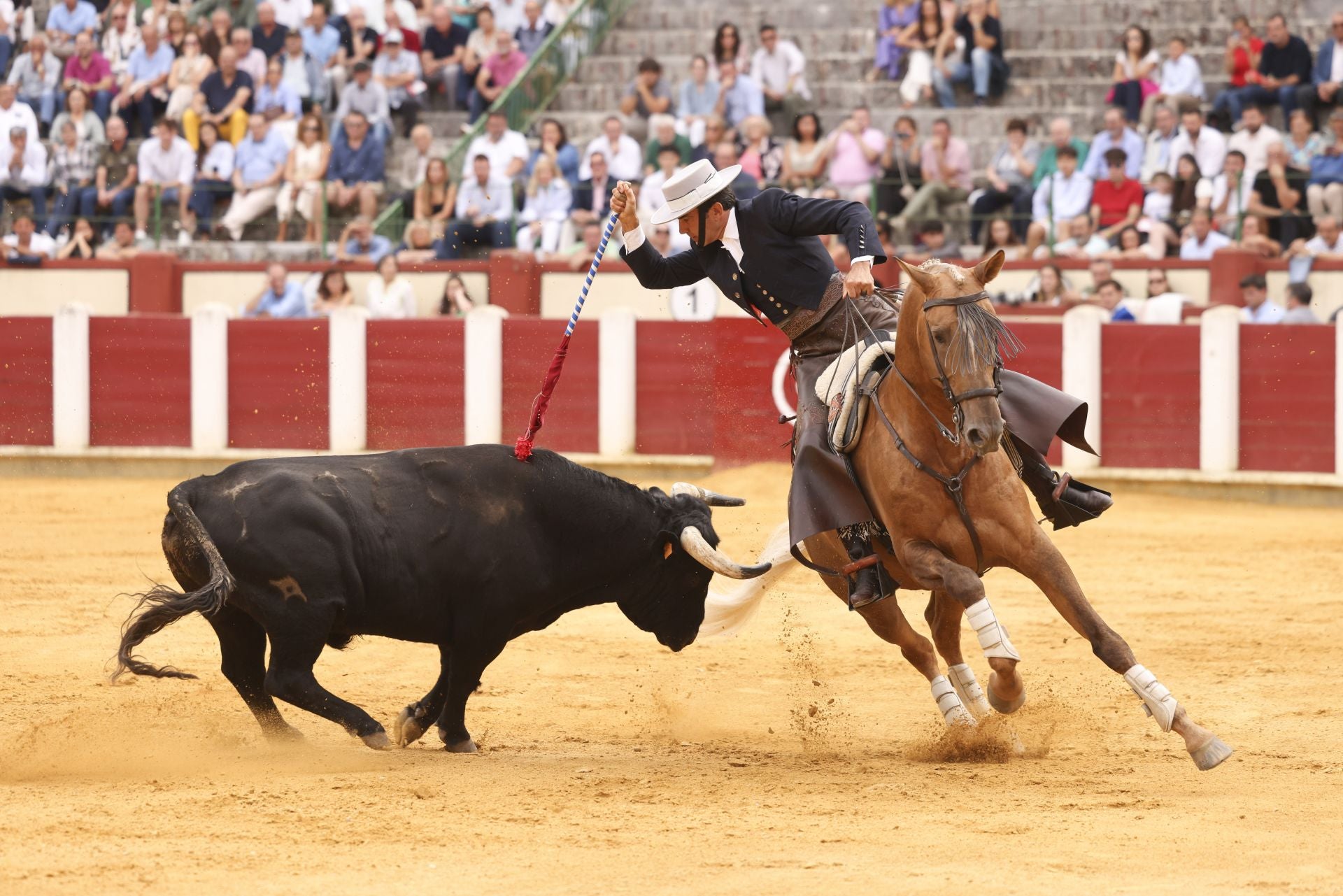 Segio Galán en la corrida de rejones de Valladolid