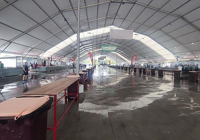 Aspecto del recinto antes de la inauguración oficial.