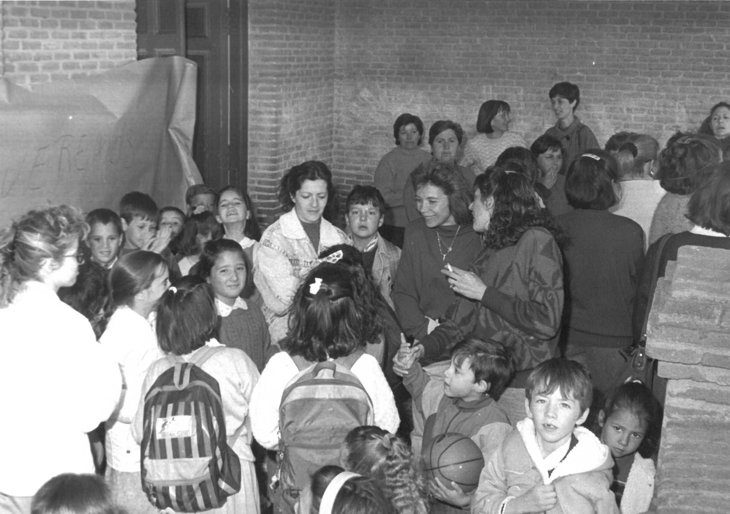 Protestas de las familias de alumnos en mayo de 1991.