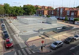 Panorámica de la plazoleta remodelada al borde de la calle Amor de Dios.