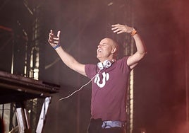 El Dj Oscarmina, telonero de Dani Fernández, en imágenes