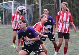 Una acción de la final femenina.