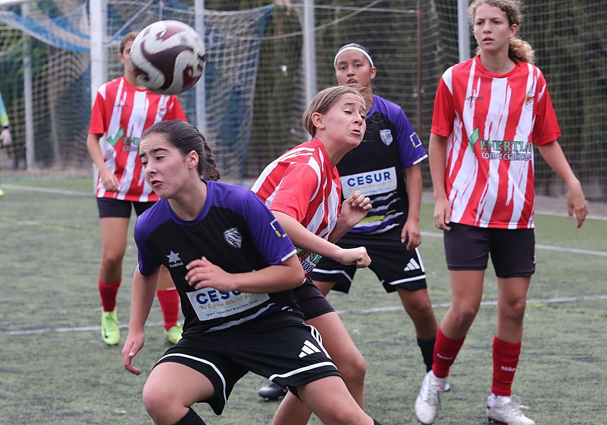 Una acción de la final femenina.