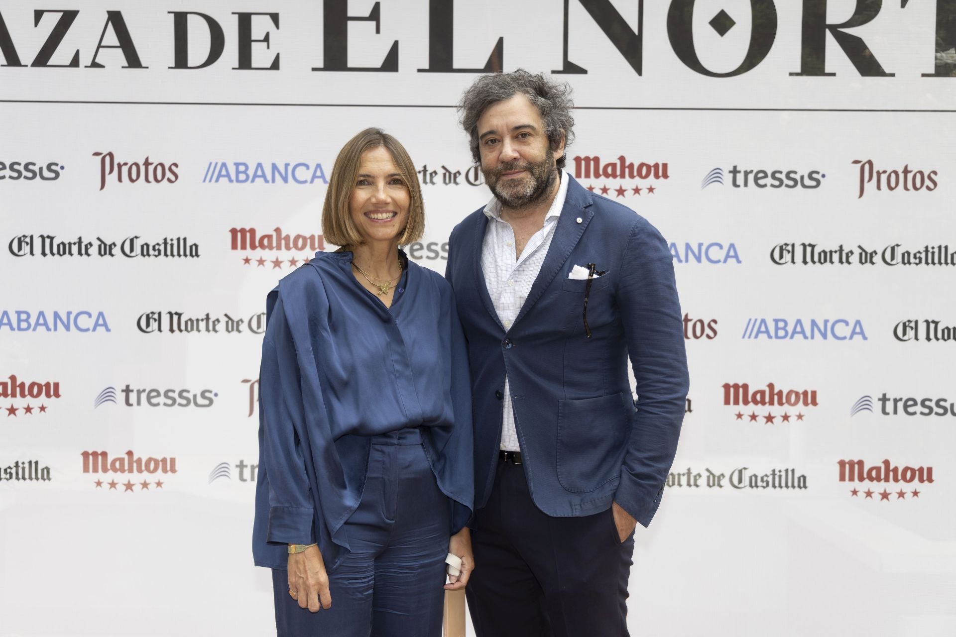 Marta Mateos, de El Norte, y Alaín Cornejo, de Teatro Carrión.