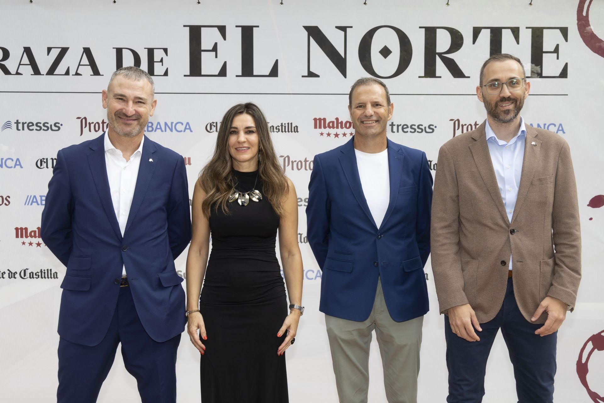 Marcos Álvarez, de Abanca, Marta Aguilar, de Synersight, Bernardo Gómez, de Maxber, y Manuel Rodas, de Abanca.