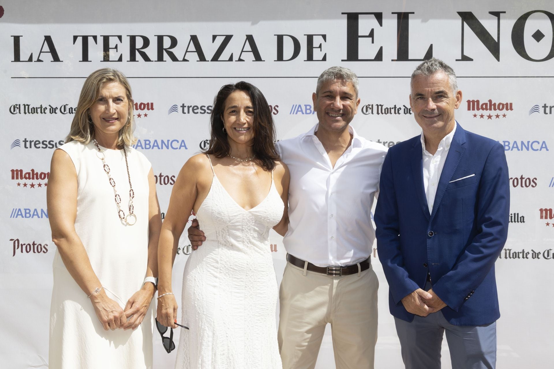 Mayte Zamorano, de El Norte, Chus Álvarez y Luis Ángel Torres, de Pilates, y Jesús García, de Aquona.