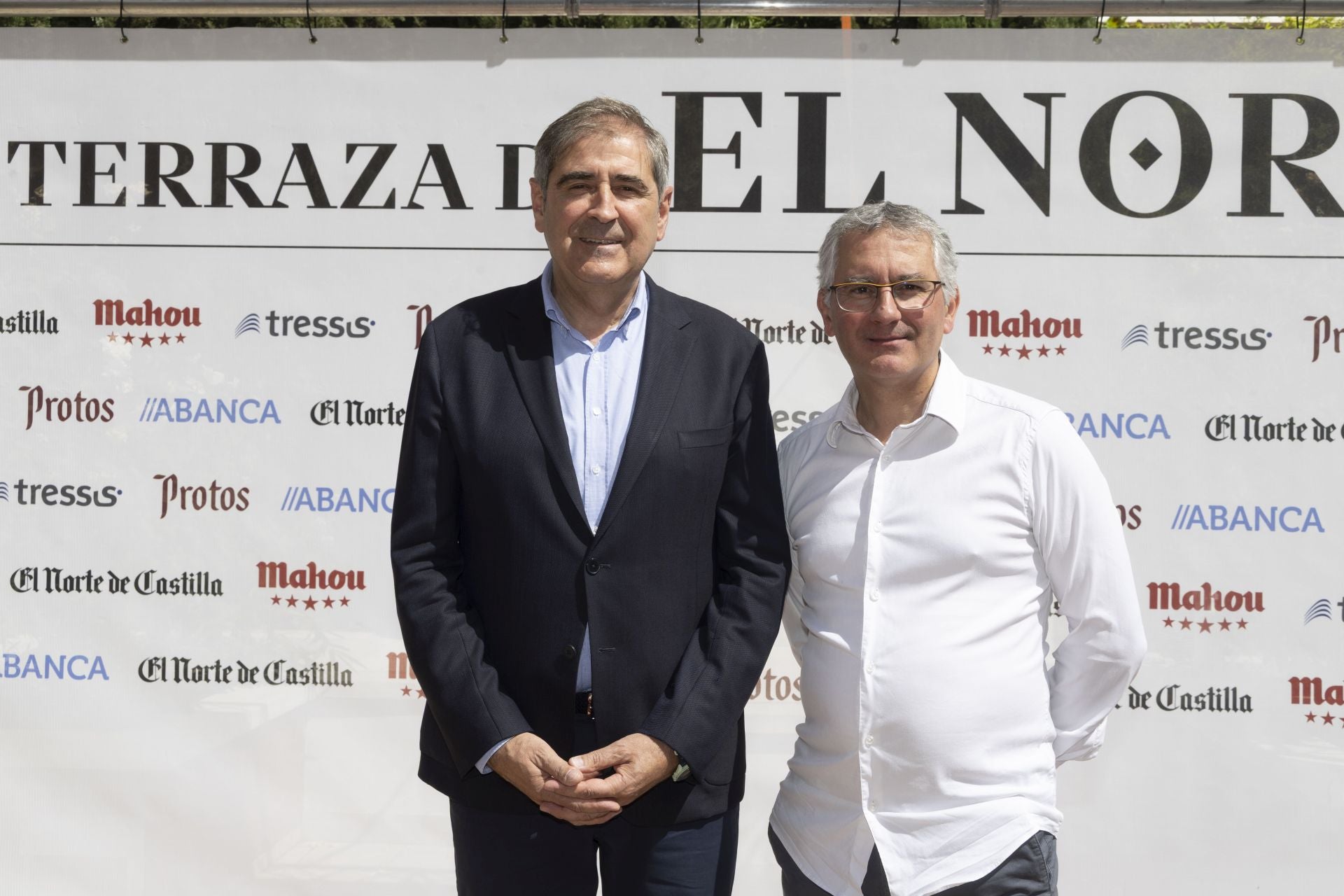 José Andrés Sanz, alcalde de Íscar, y Manuel Perucho, de San Pablo CEU.