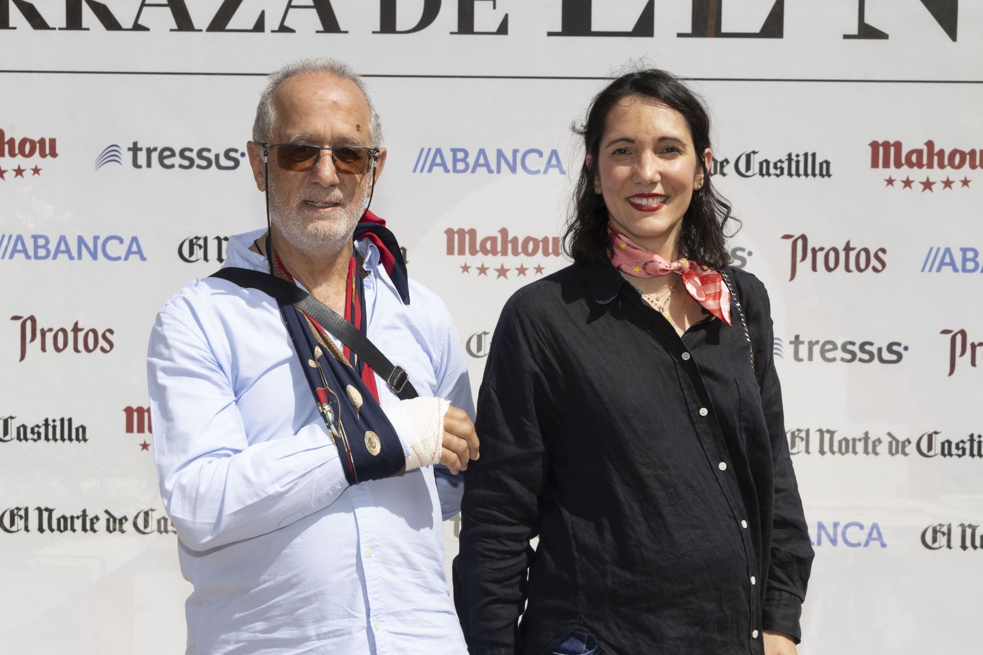 Ciriaco Rodríguez, de la Junta de cofradías, y Alba Rodríguez, de Blanco Consultores.