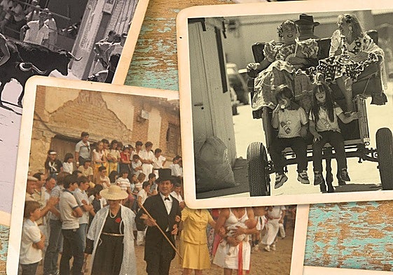 Collage de fotos antiguas de La Pedraja de Portillo