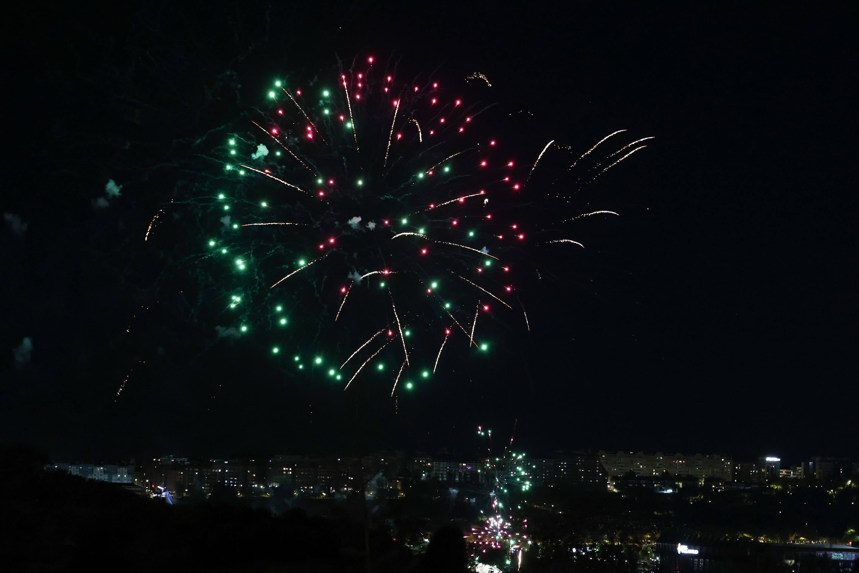 Las imágenes de los fuegos artificiales de las fiestas de Valladolid