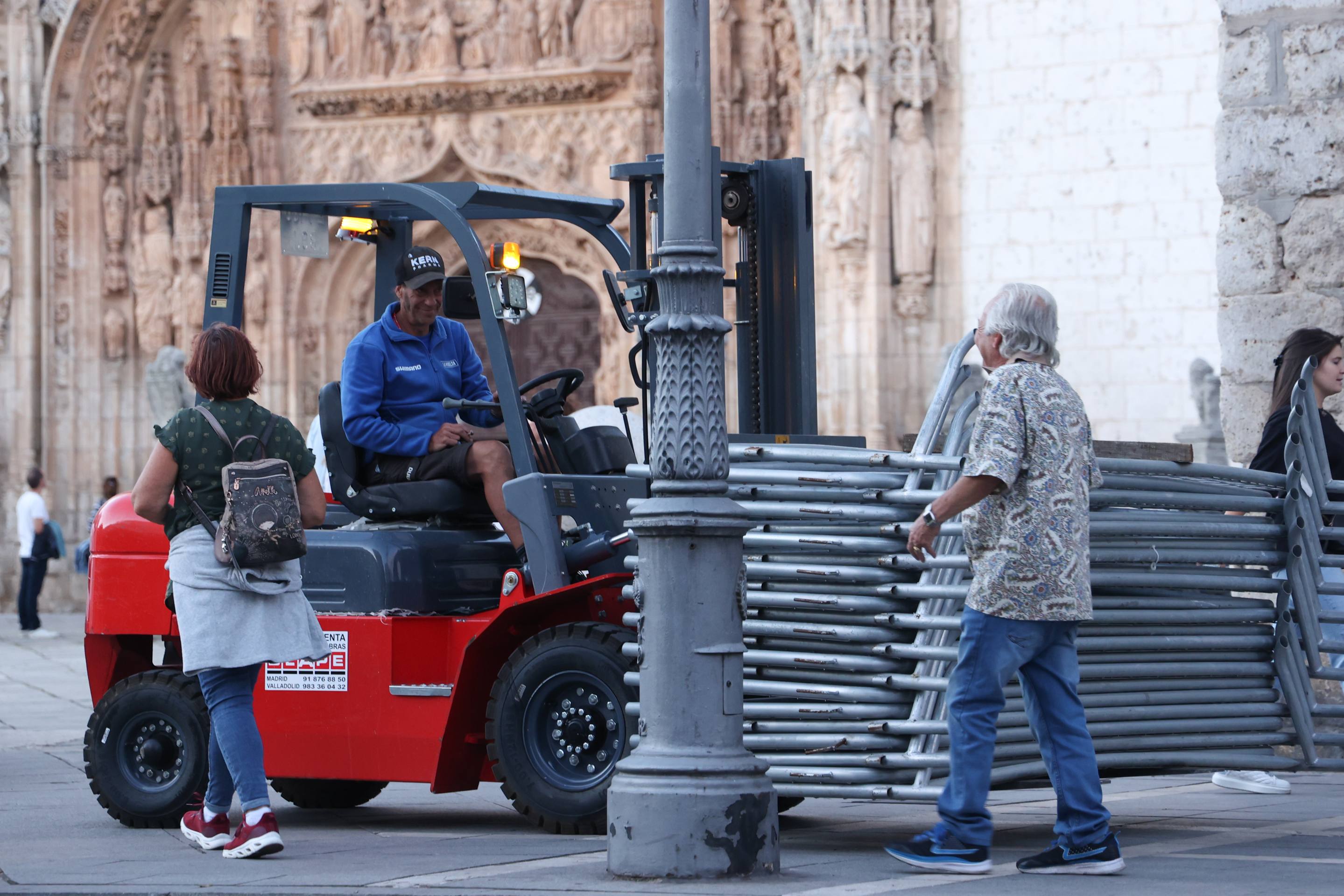 Los preparativos de La Vuelta en Valladolid, en imágenes