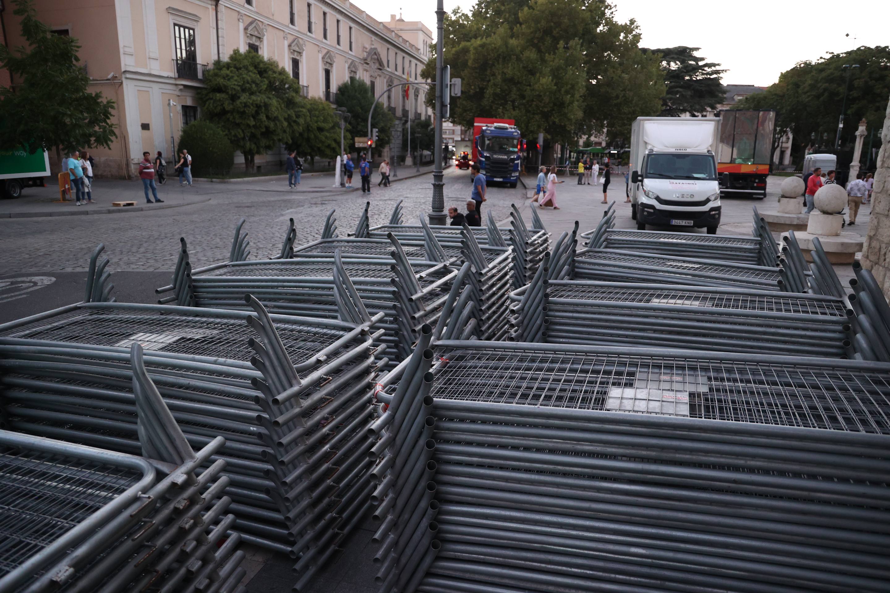 Los preparativos de La Vuelta en Valladolid, en imágenes