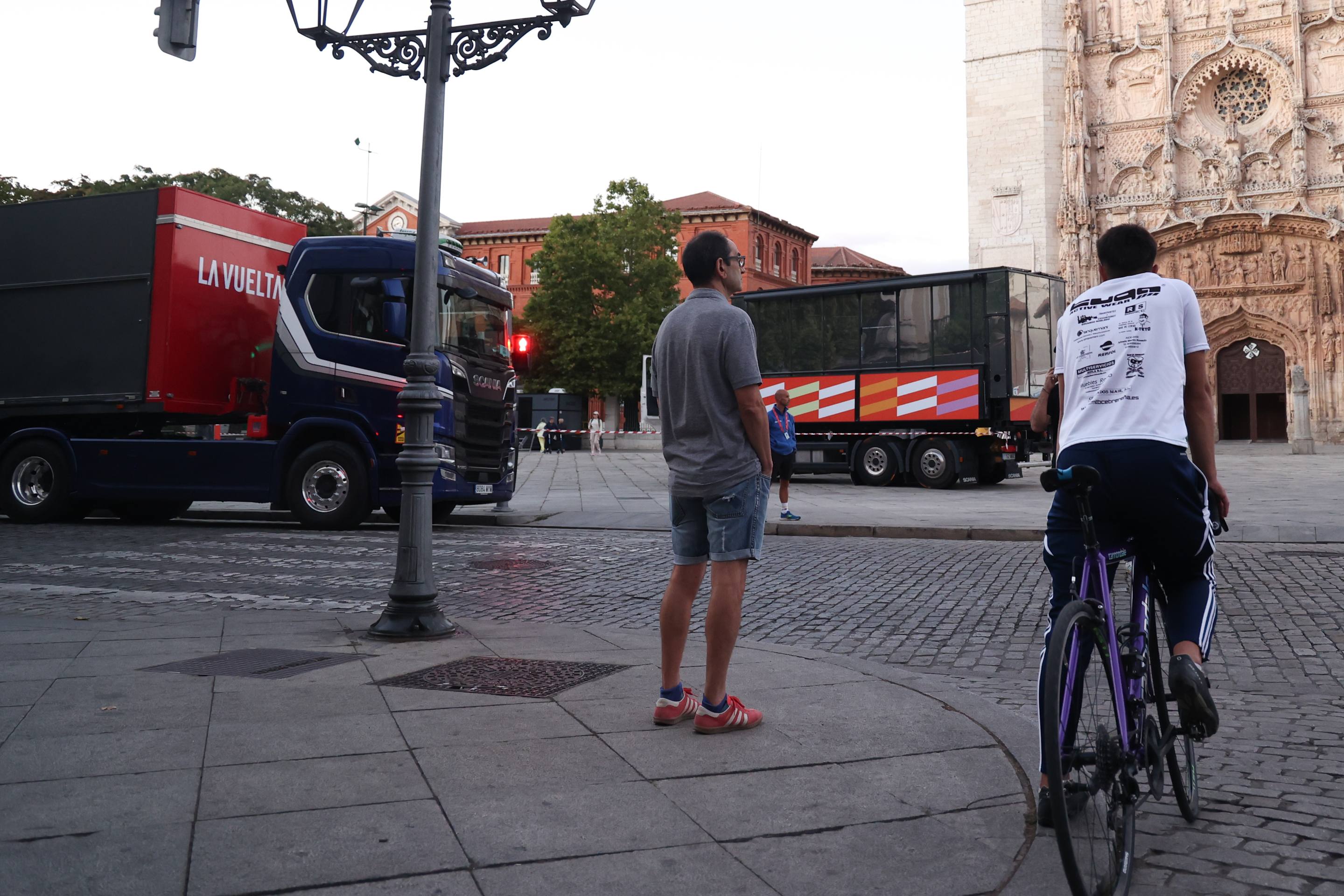 Los preparativos de La Vuelta en Valladolid, en imágenes