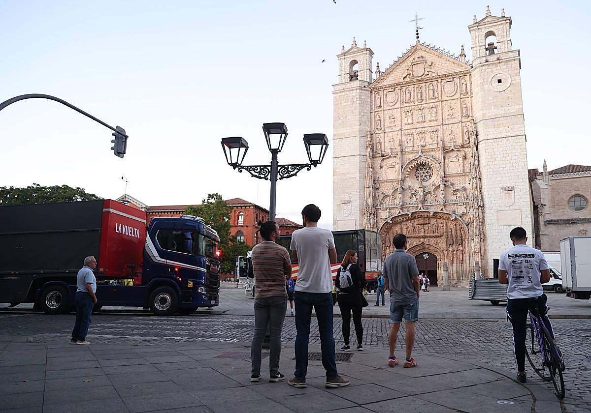 Los preparativos de La Vuelta en Valladolid, en imágenes