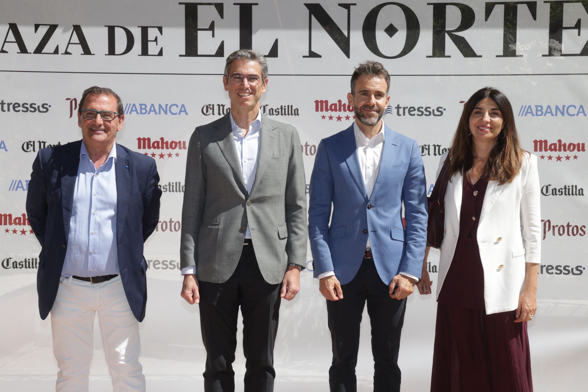 Narciso Prieto, de Caja Rural de Zamora, y Jesús Zarzuela, David García y María Hernández, de la Universidad Europea Miguel de Cervantes.