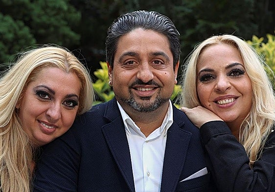 Rocío, Luis y Gema, los integrantes de la Familia Camarón, que este viernes actúan en Valladolid.