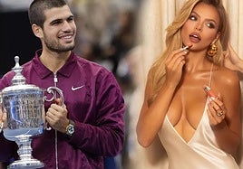 Carlos Alcaraz y la modelo Brooks Nader.