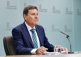 Carlos Fernández Carriedo, durante la comparecencia posterior al Consejo de Gobierno.