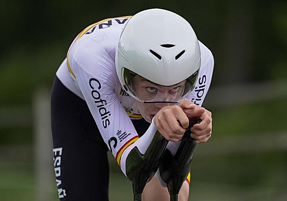 Iván Romeo, en una prueba contrarreloj.