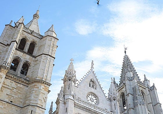 Detalles de la Catedral de León.