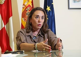 María González Corral durante su entrevista con El Norte de Castilla.