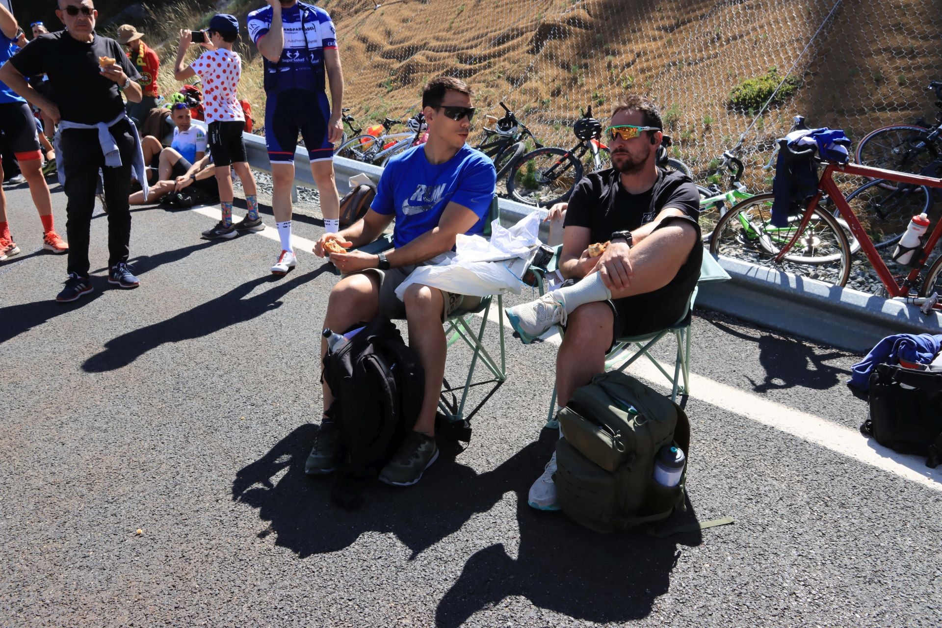 Fotos de la Vuelta en el Puerto de Navacerrada