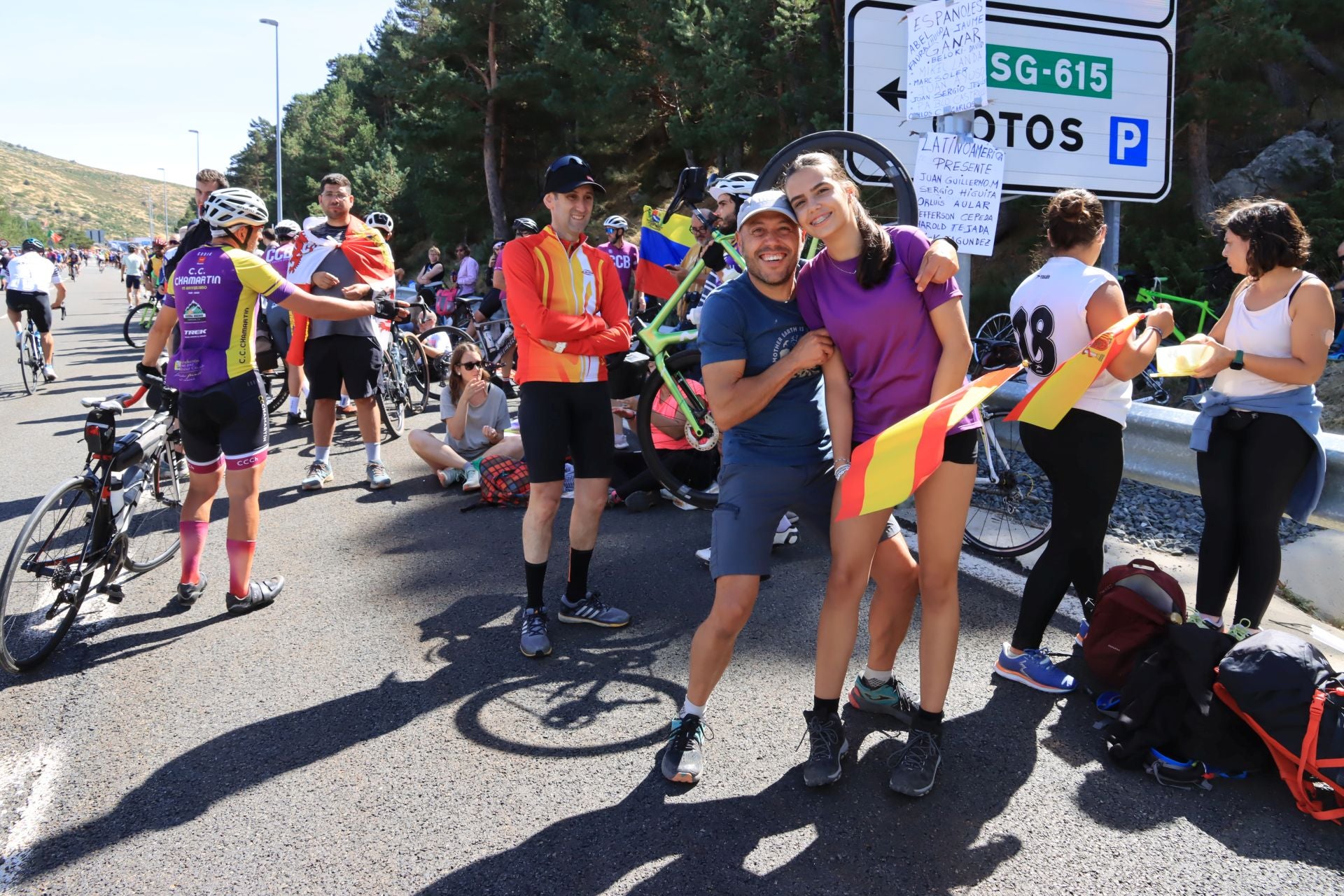 Fotos de la Vuelta en el Puerto de Navacerrada