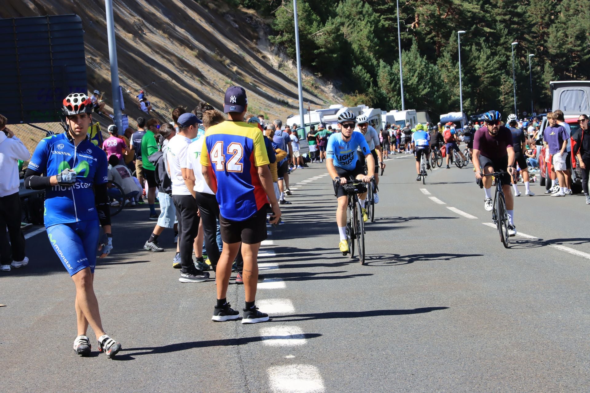 Fotos de la Vuelta en el Puerto de Navacerrada