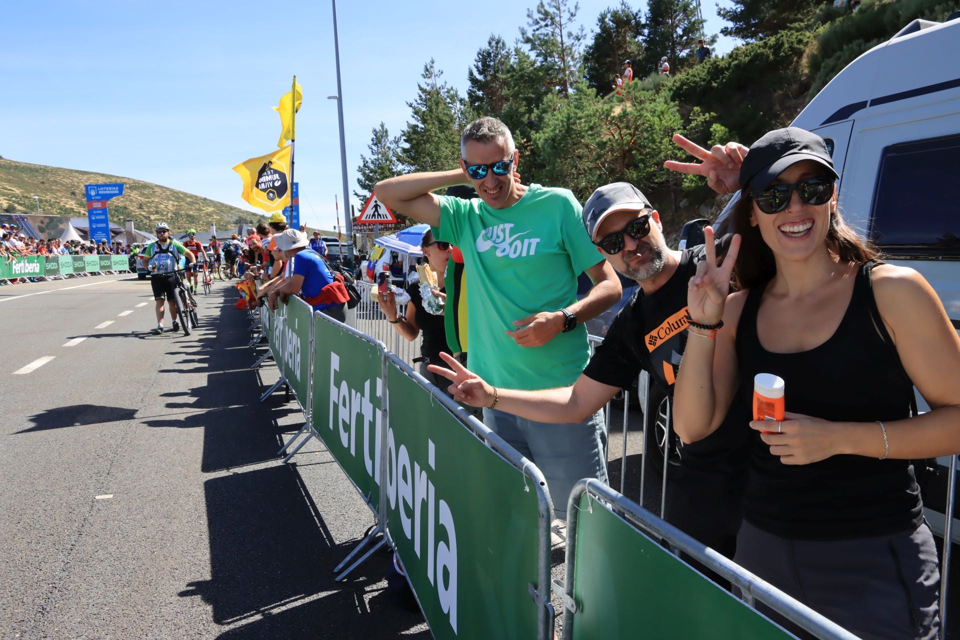 Fotos de la Vuelta en el Puerto de Navacerrada