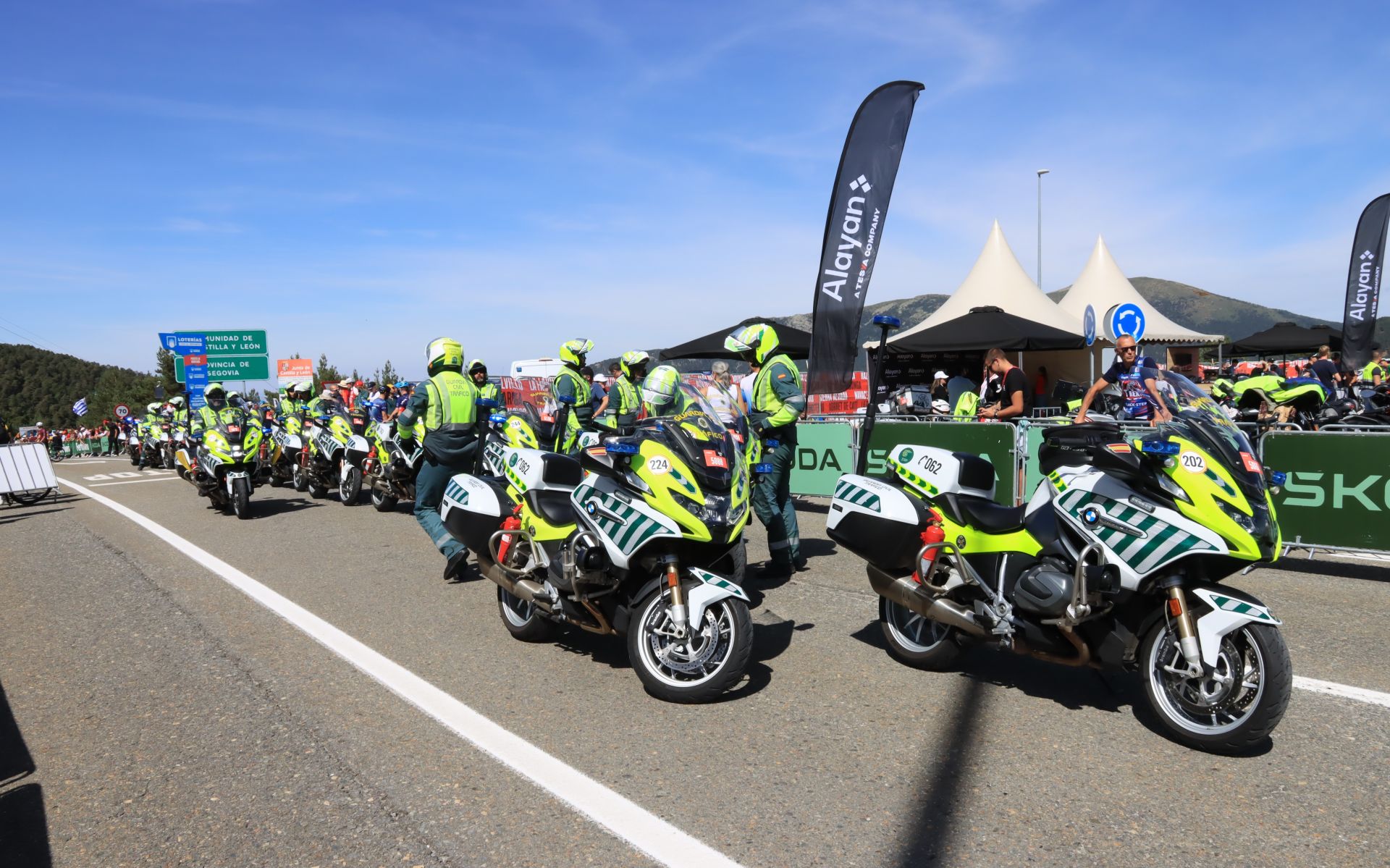 Fotos de la Vuelta en el Puerto de Navacerrada