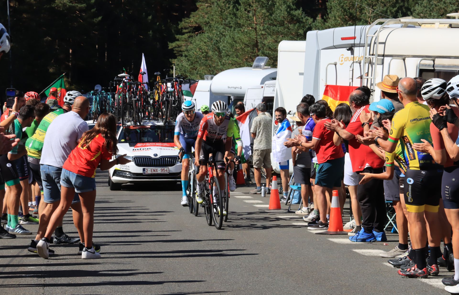Fotos de la Vuelta en el Puerto de Navacerrada
