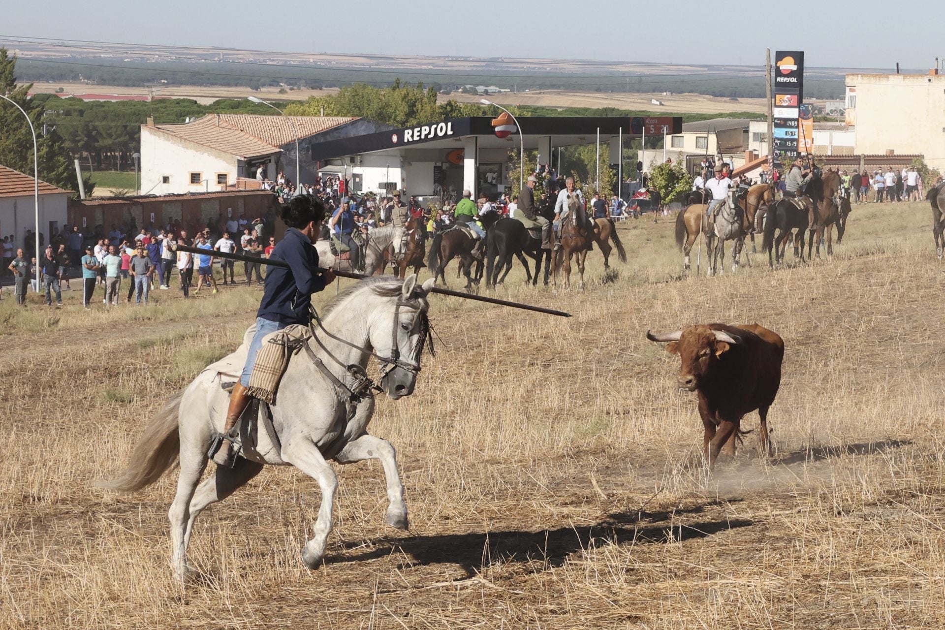 Las imágenes del último encierro en Arrabal de Portillo