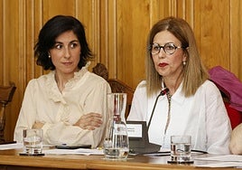 Las concejalas de Vamos Palencia, Marta Font y Maribel Contreras.