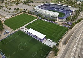 Los Campos Anexos y el estadio José Zorrilla.