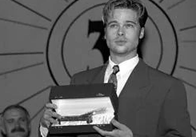 Brad Pitt recibe en Valladolid la espiga de oro con 26 años.