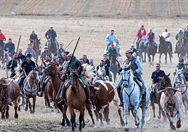 Encierro celebrado en Olmedo en fiestas anteriores.