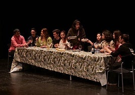 Un momento de 'Todo queda en familia', que se representa este fin de semana en el Cervantes.