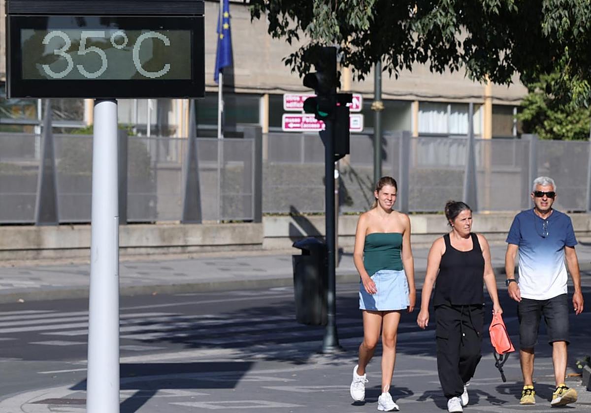 El termómetro de Poniente marca 35 grados este jueves por la tarde.