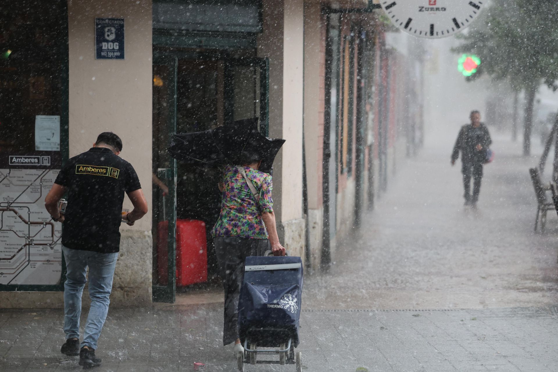 Las imágenes de la espectacular tromba de agua en Valladolid