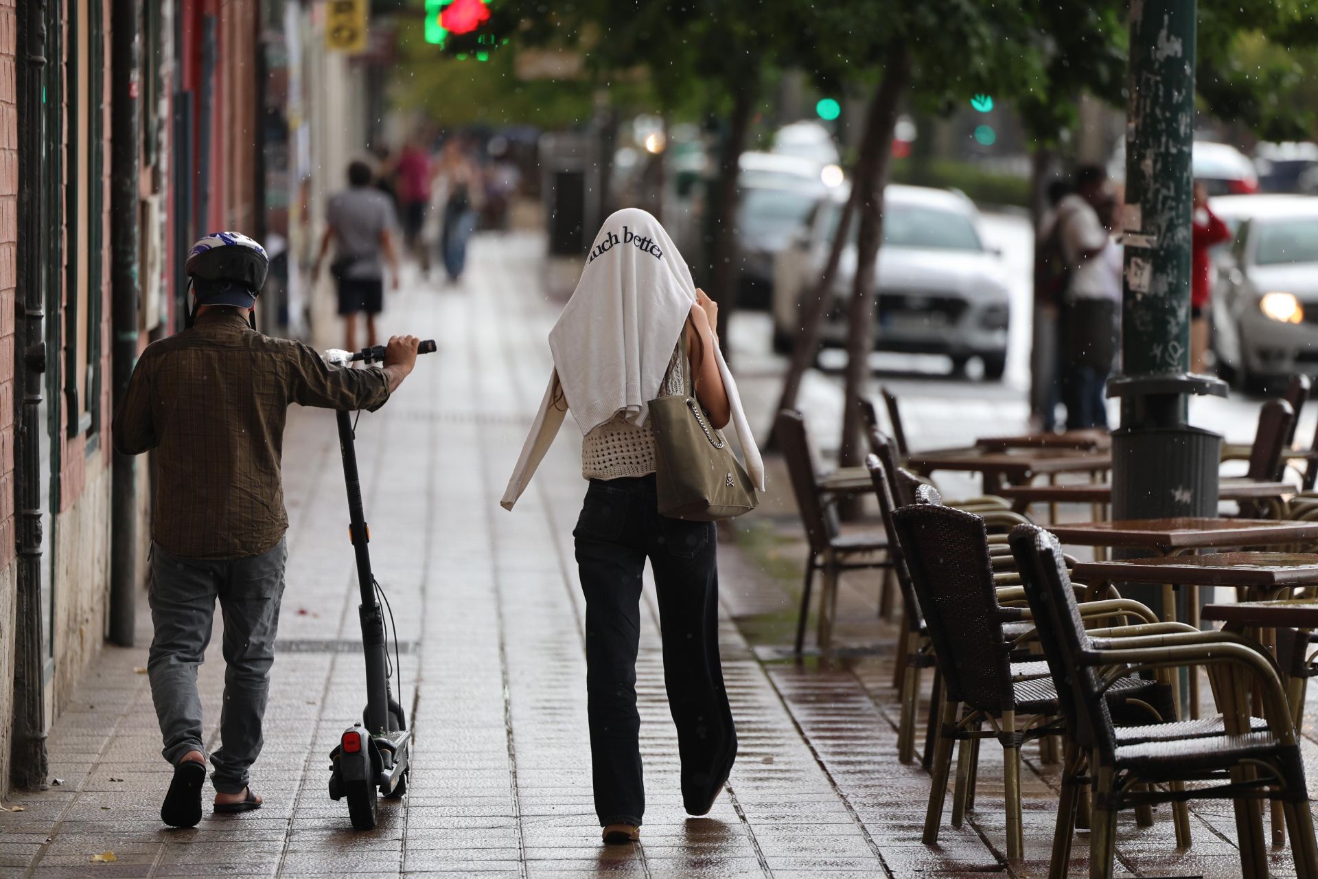Las imágenes de la espectacular tromba de agua en Valladolid