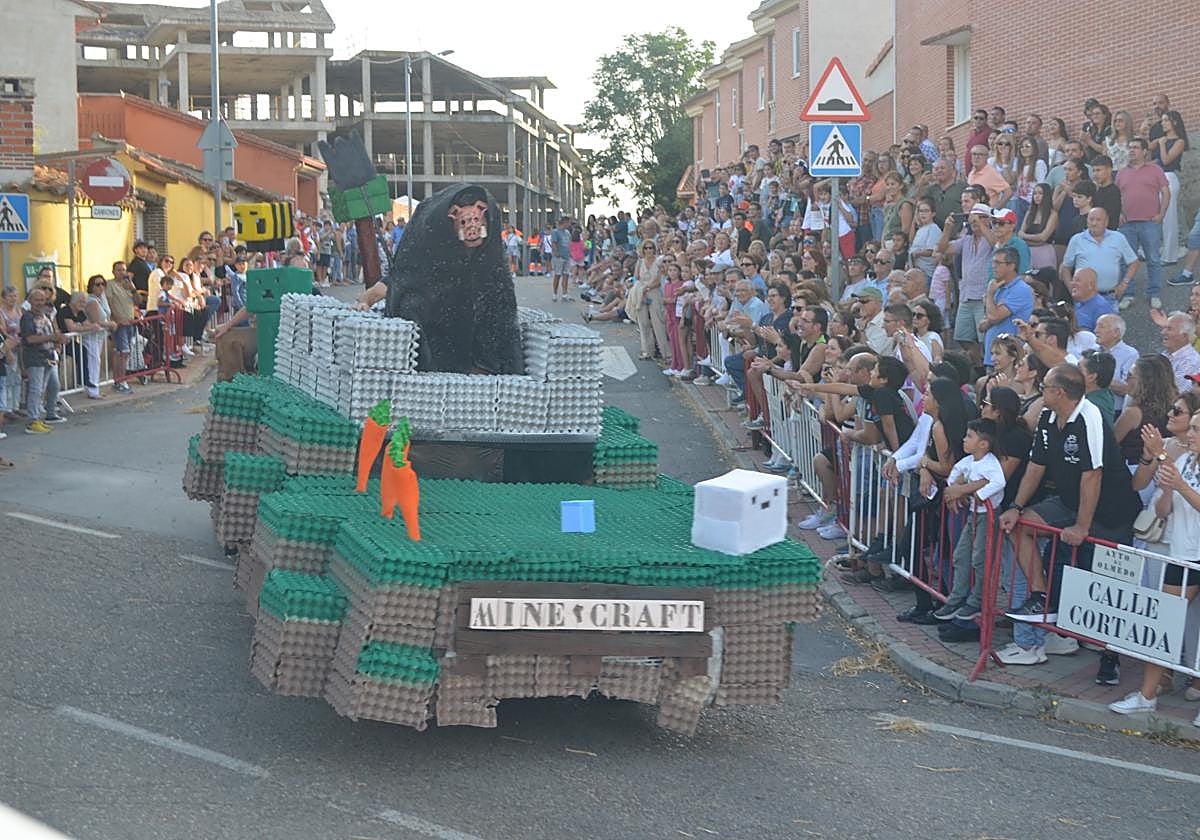 Uno de los participantes en la carrera de Olmedo.